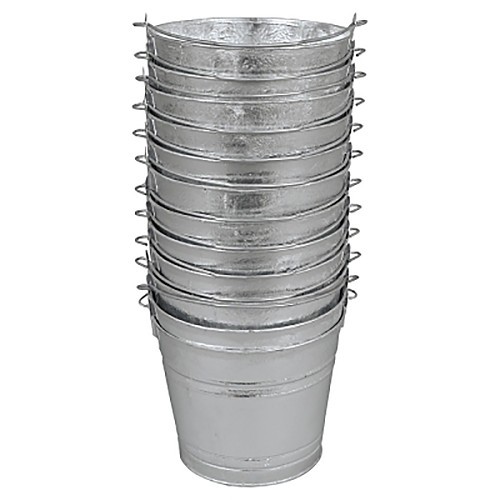 Magnolia Brush 455-12QT Water Pail, 12 qt, Pai, Hot Dip Galvanized Steel